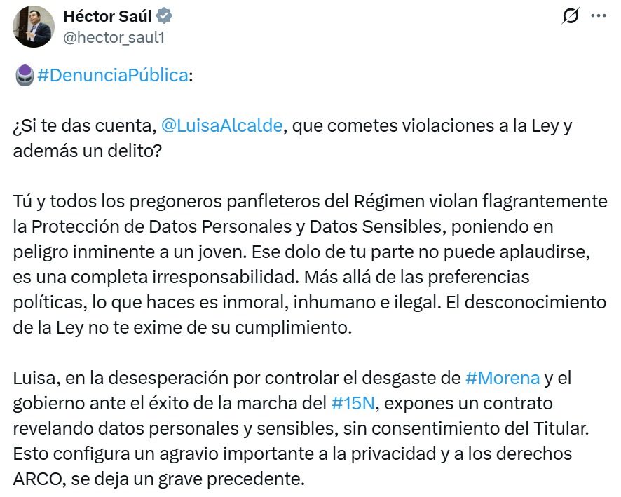 Diputado del PAN contra Luisa Alcalde