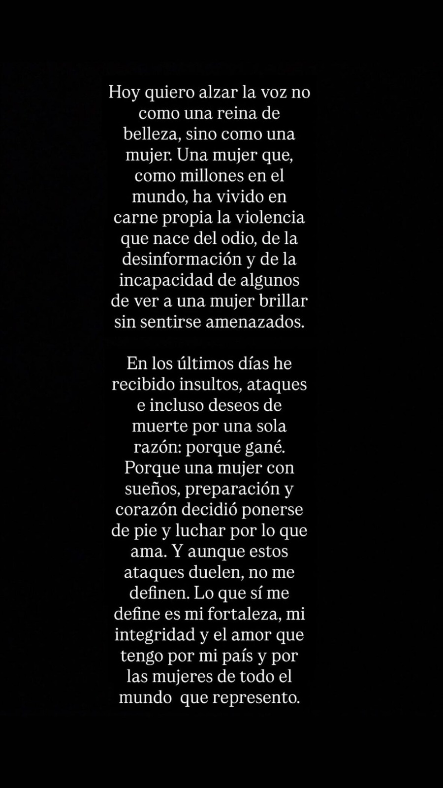 Respuesta de Fátima Bosch
