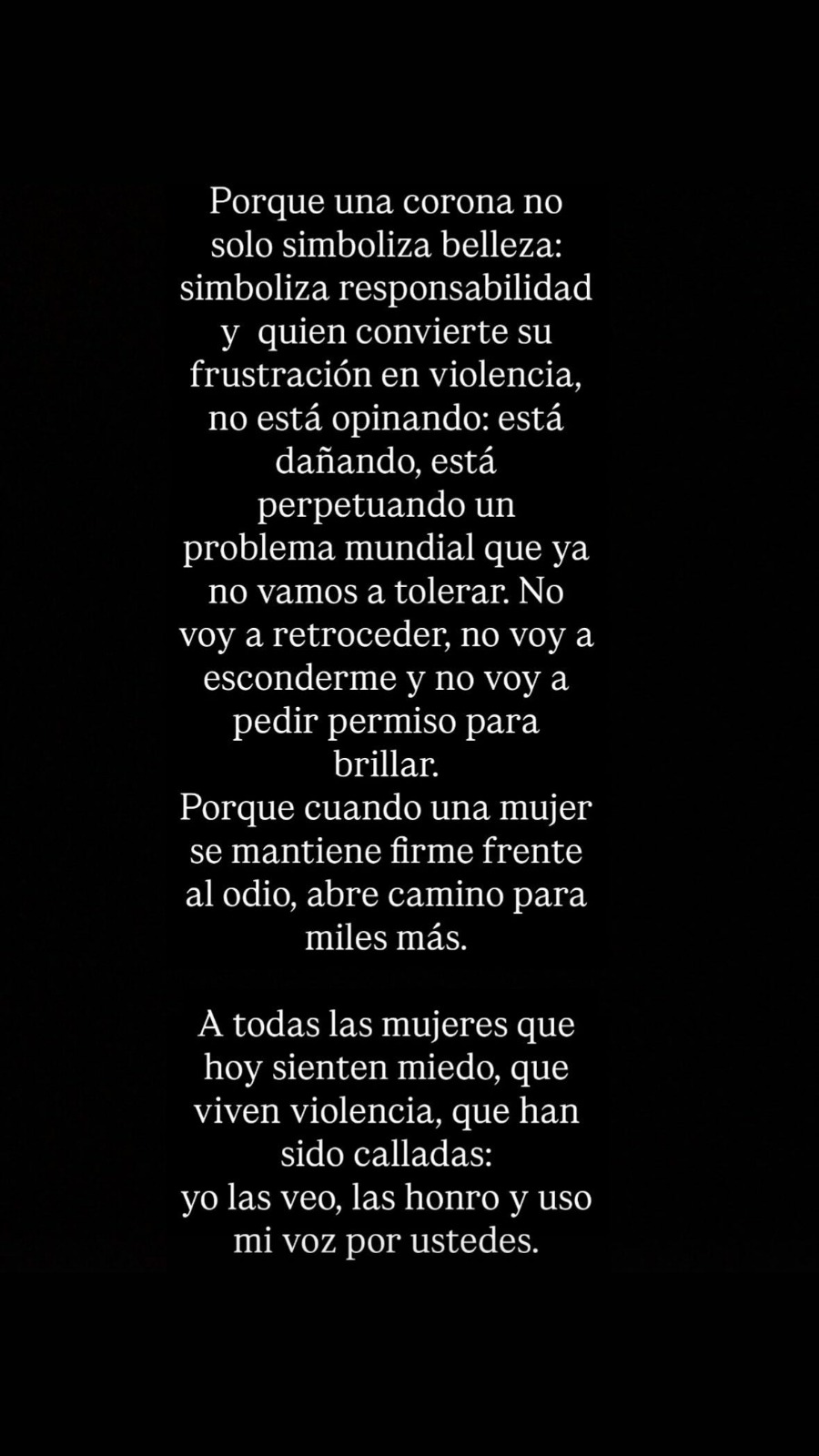 Respuesta de Fátima Bosch