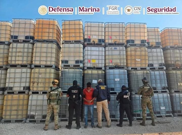 Fuerzas federales decomiso huachicol 