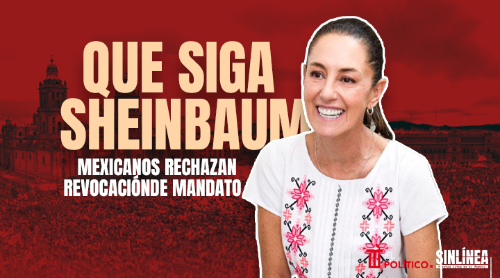 Sheinbaum: mexicanos rechazan su revocación de mandato