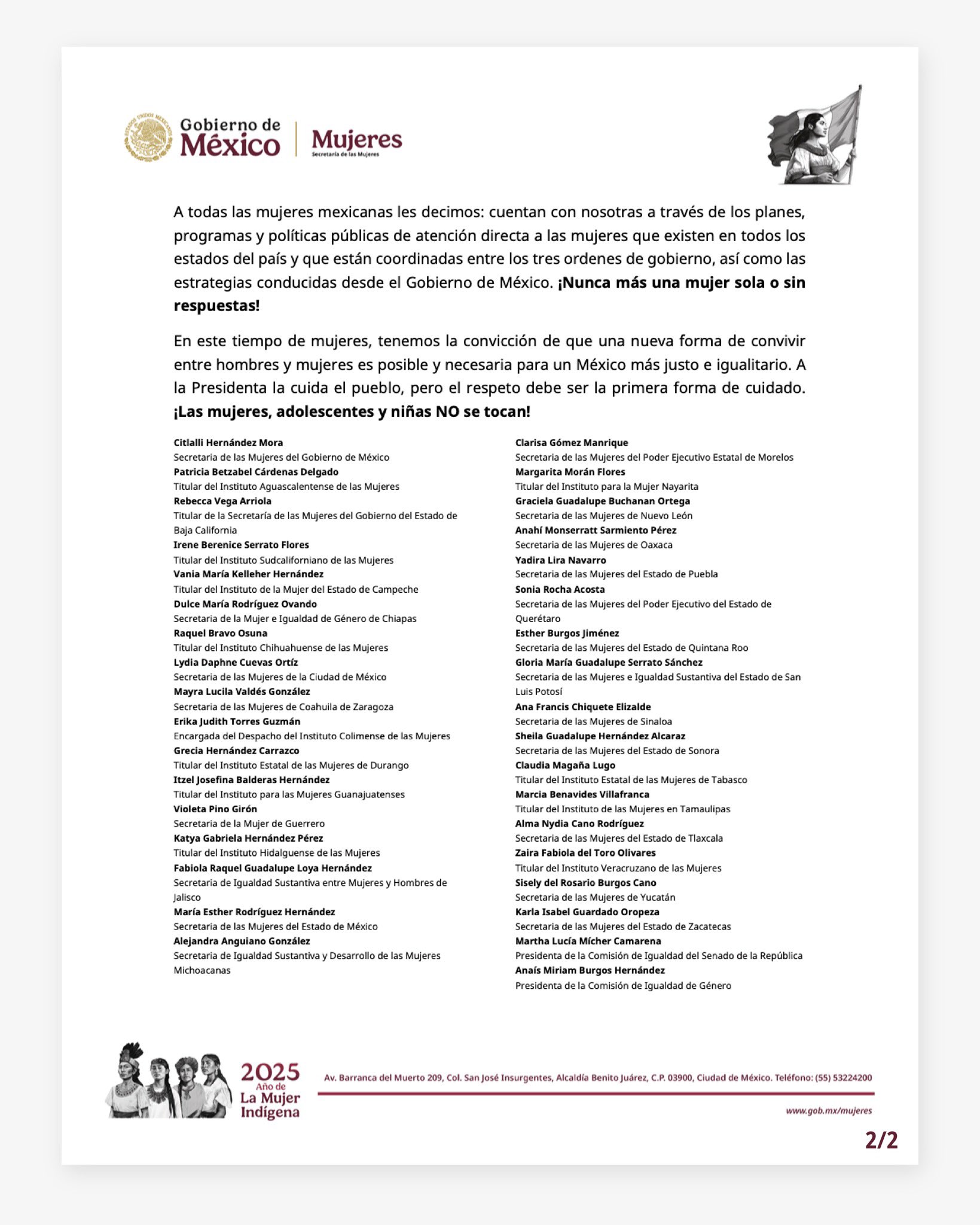 Mujeres de Morena