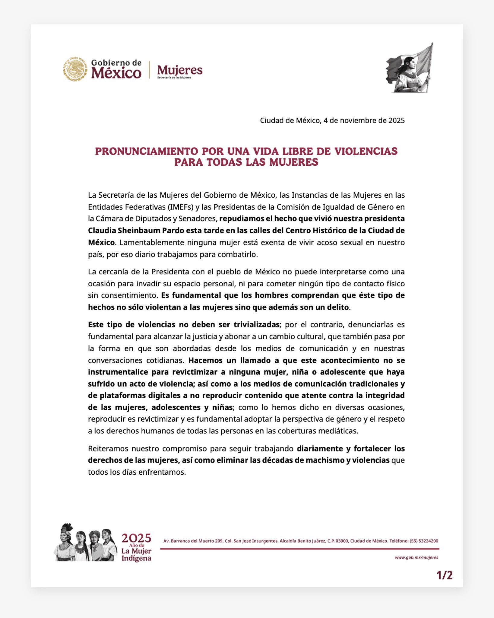 Mujeres con Sheinbaum
