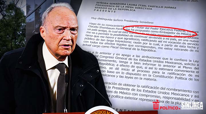 Revelan carta de renuncia de Alejandro Gertz