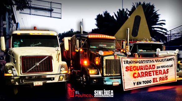 Transportistas mantienen bloqueos en al menos 10 zonas
