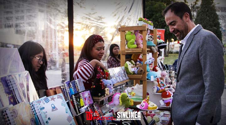 Ayuntamiento de Puebla inaugura Bazar Artesanal Navideño