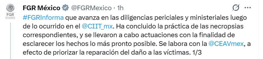 FGR avances en caso Tren Interoceánico