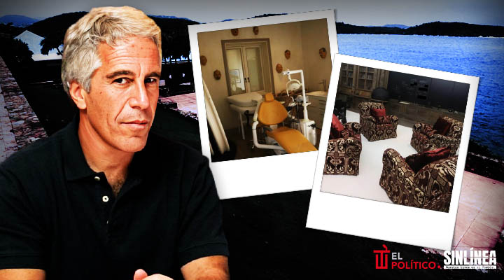 Difunden imágenes inéditas de la mansión de Jeffrey Epstein en su isla privada