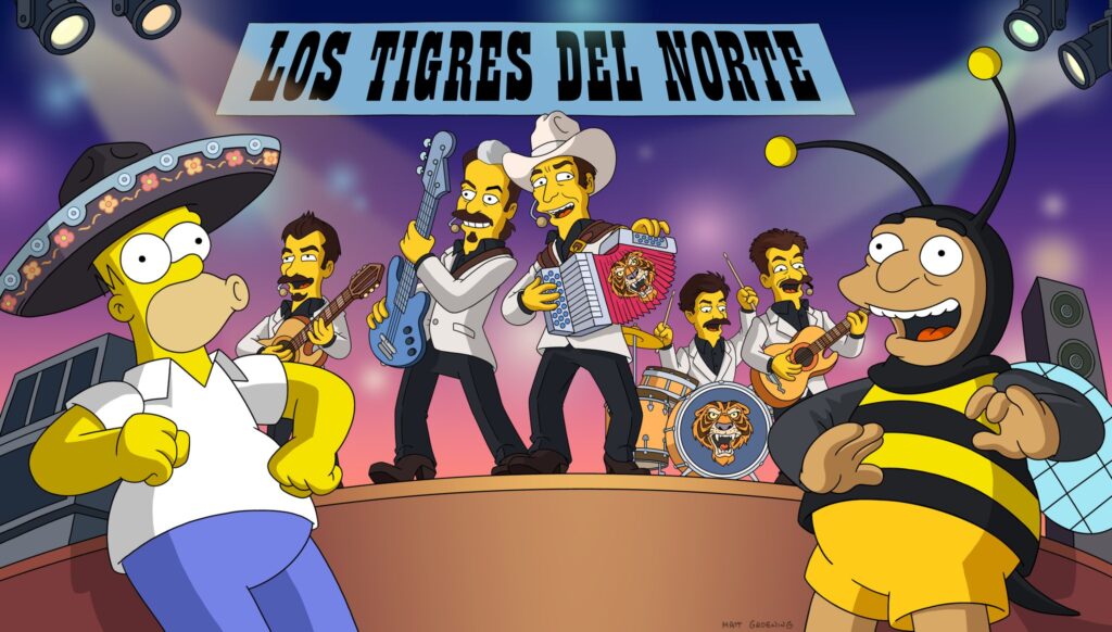 Los Tigres del Norte en Los Simpsons