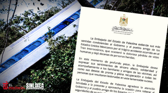 Palestina lamenta descarrilamiento del Tren Interoceánico