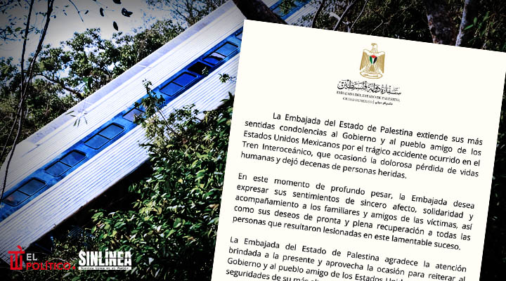 Palestina lamenta descarrilamiento del Tren Interoceánico