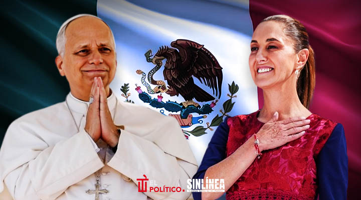 Sheinbaum habla por teléfono con el Papa León XIV y lo invita a visitar México