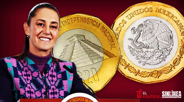 Sheinbaum propone modernizar monedas de 10 y 20 pesos; estos serían los cambios