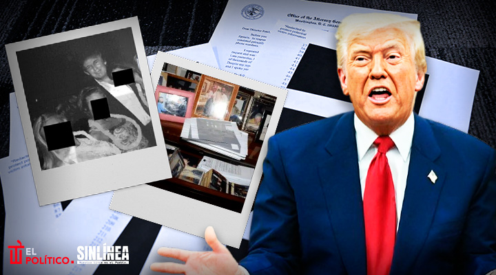Trump niega haber retirado fotos de los archivos Epstein