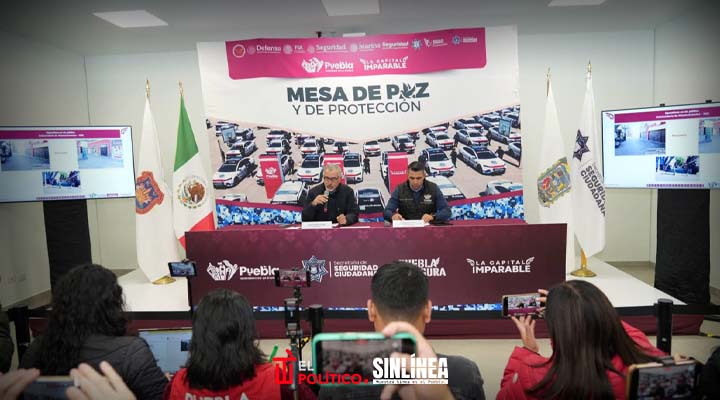 Baja incidencia delictiva en Puebla capital con Modelo Integral de Seguridad