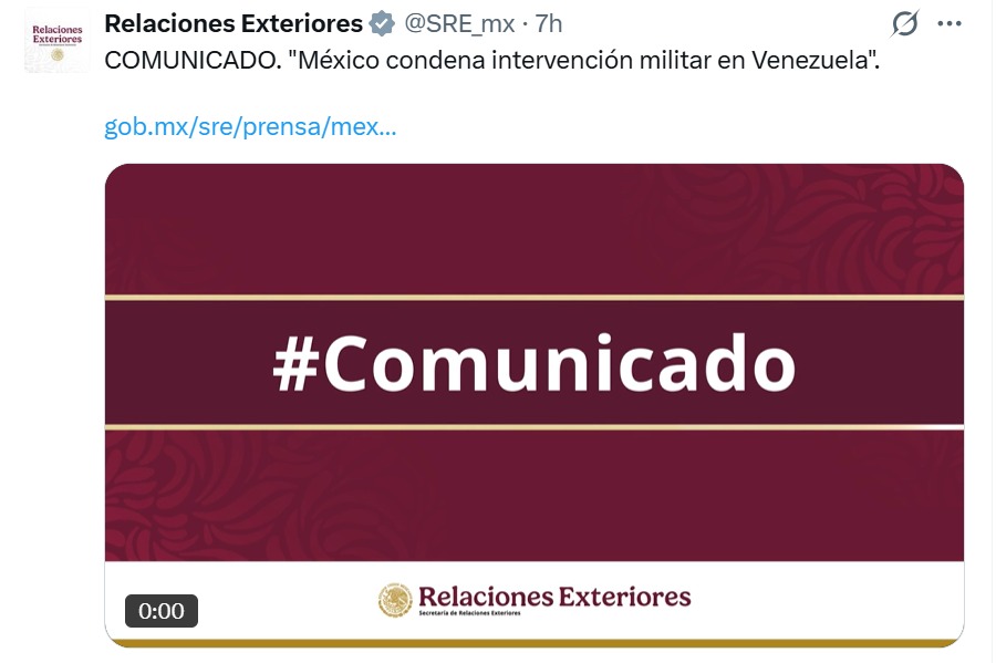 comunicado SRE