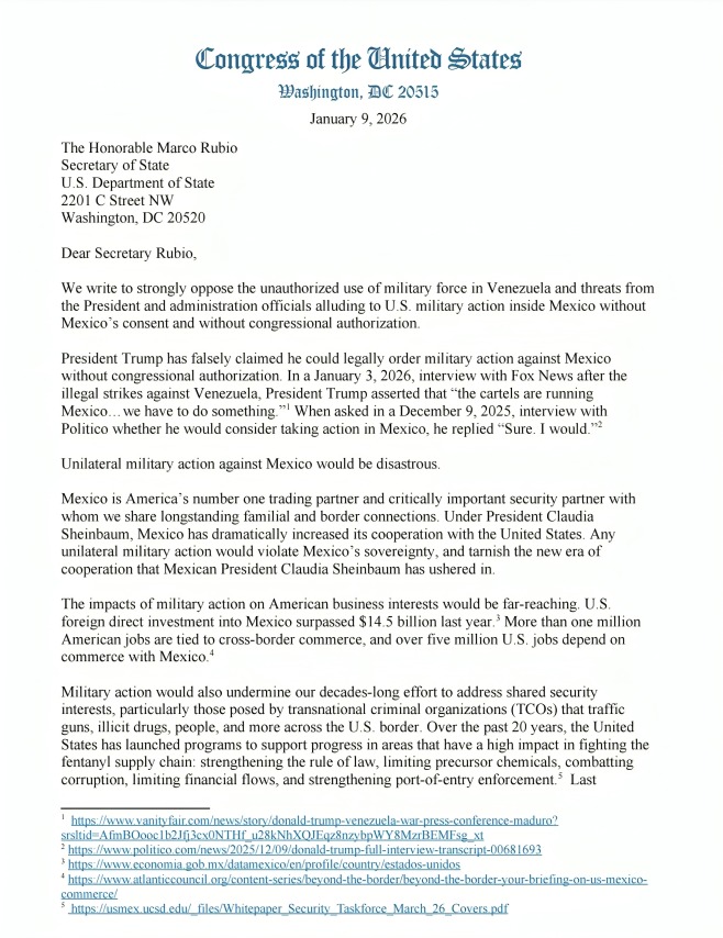 Demócratas envían carta a Marco Rubio