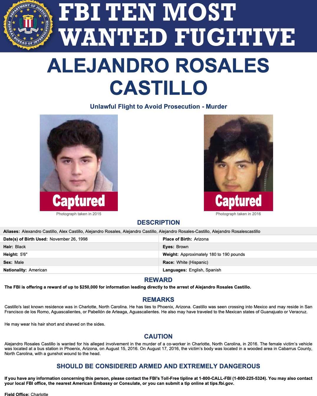 Harfuch captura a Alejandro Rosales Castillo en Pachuca