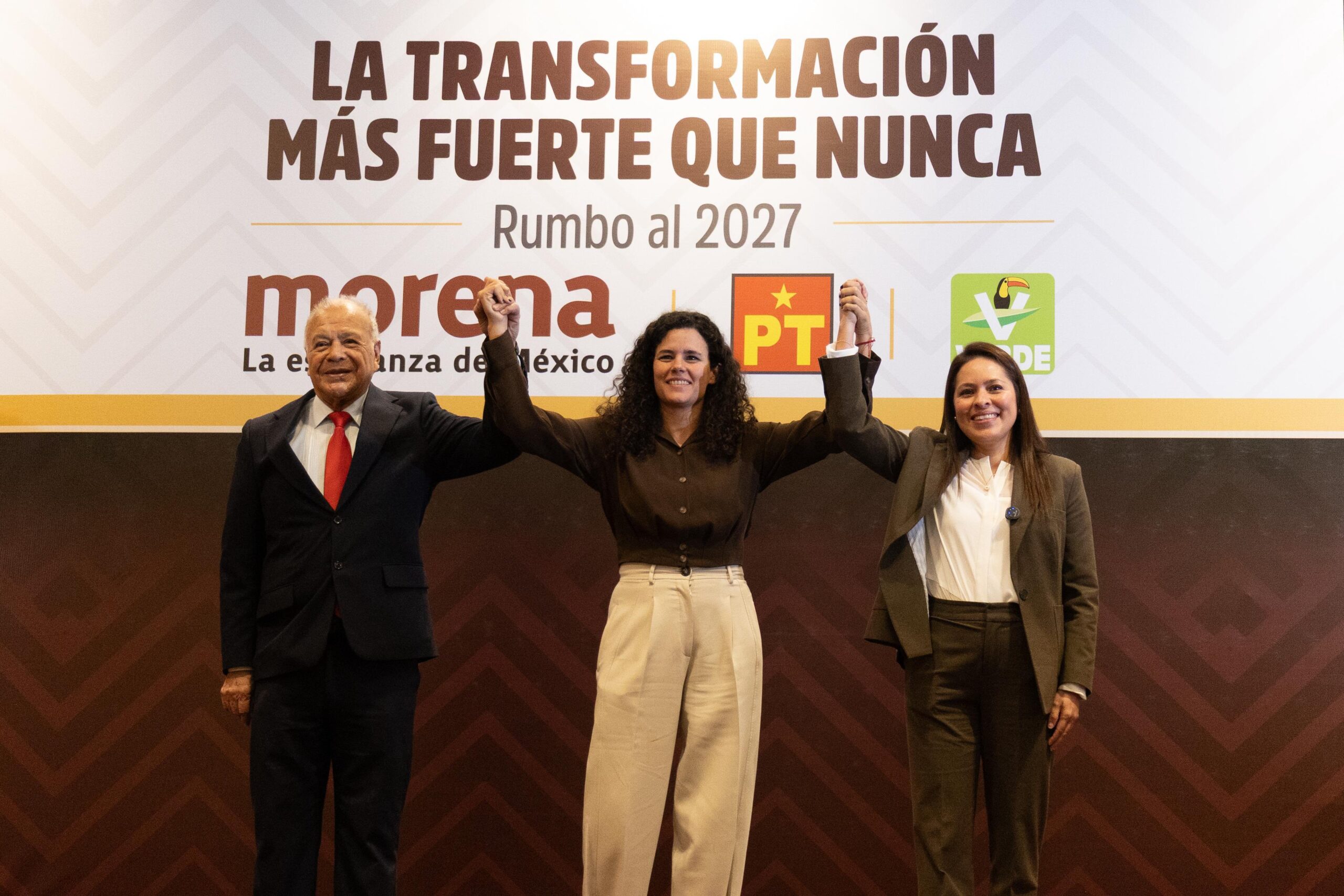 Morena, PT y PVEM refrendan alianza