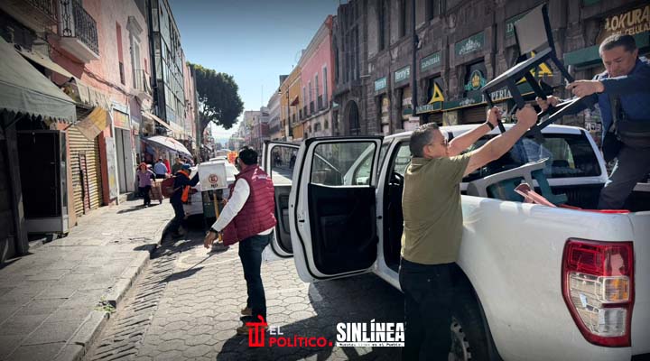 Operativo contra el apartado ilegal de lugares en vía pública