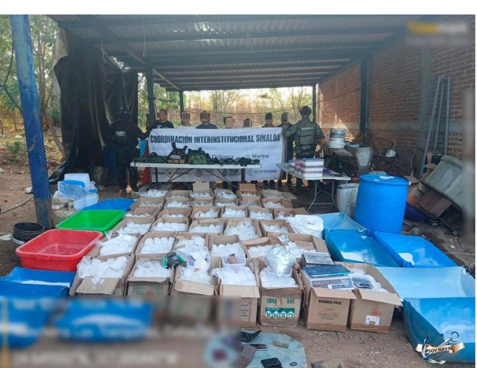 Semar desmantela narcolaboratorios de Los Rugrats en Sinaloa