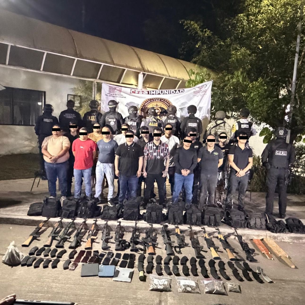 Detenidos en Chiapas