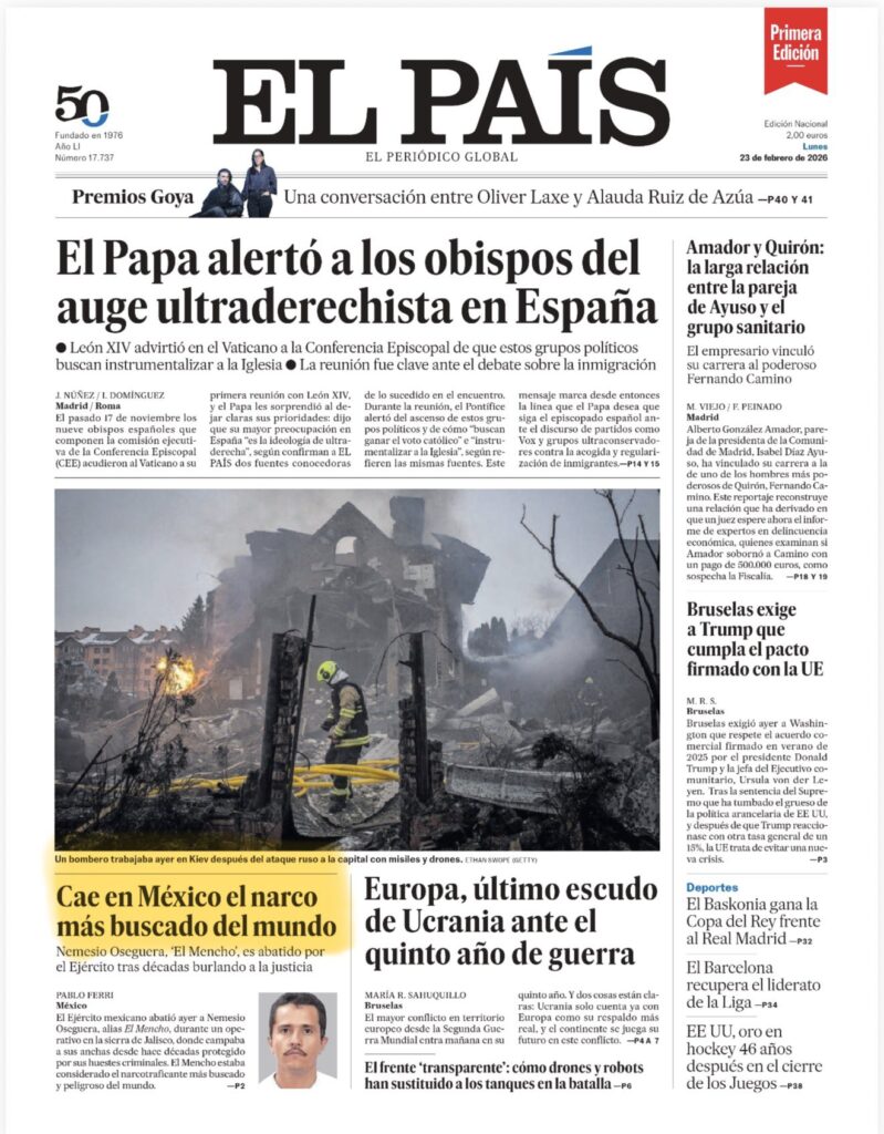 El Mencho en El País