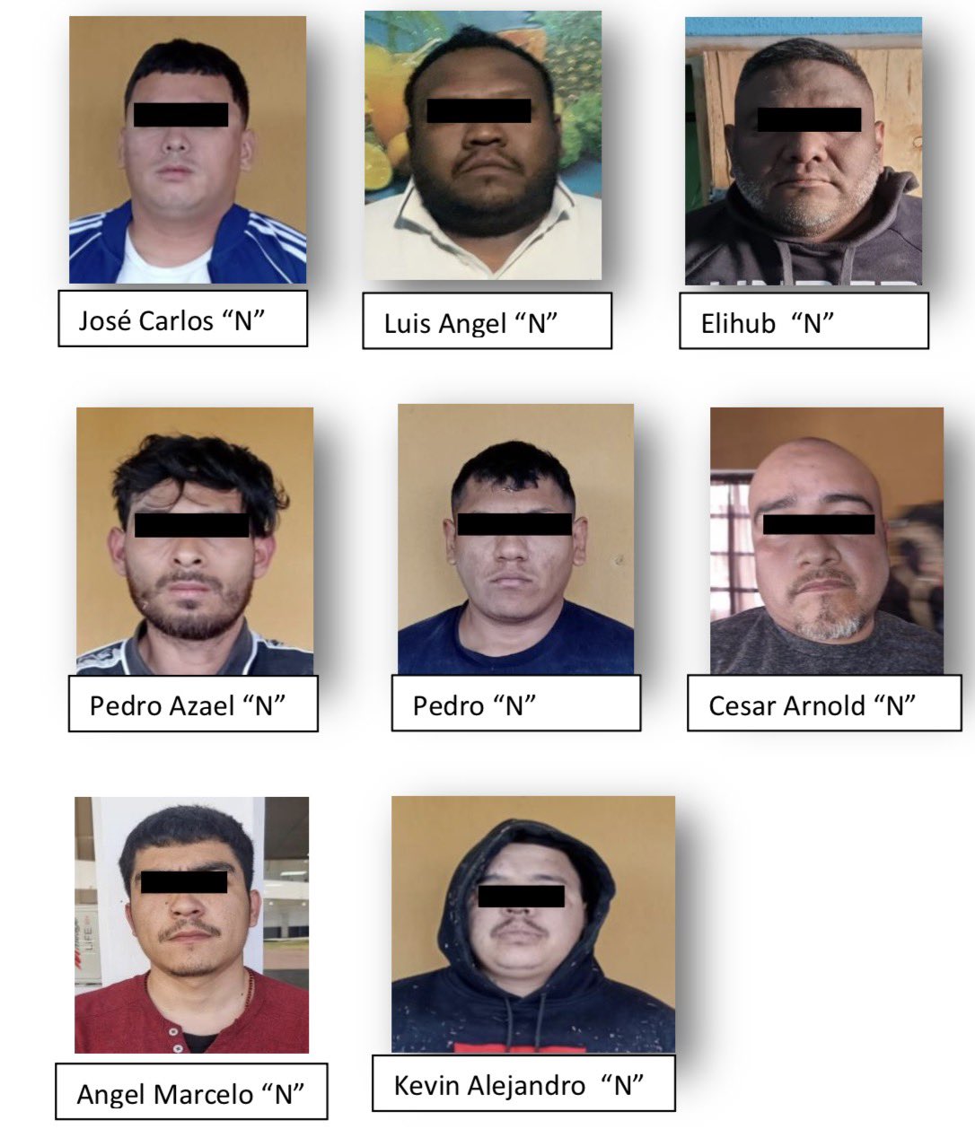 Personas detenidas