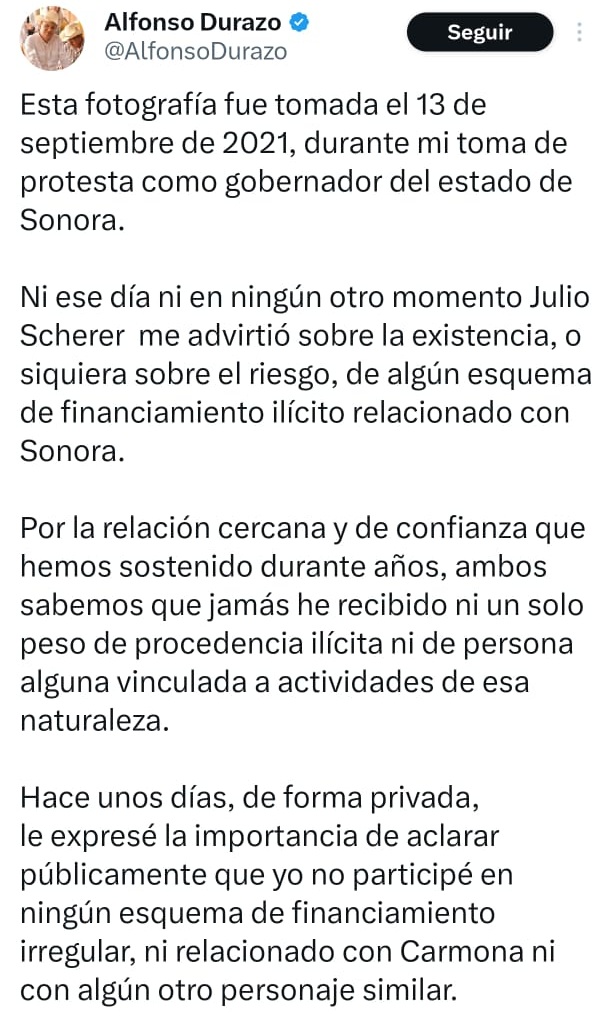 Tuit Alfonso Durazo