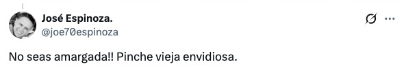 amargada y envidiosa