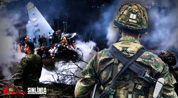 Avión militar de Colombia se desploma con 125 personas abordo