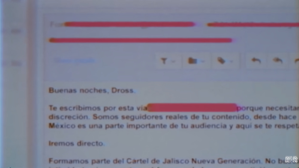 CJNG pidió a Dross un "saludo" para la hija de El Mencho