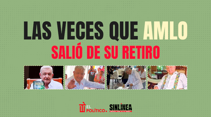 AMLO y las veces que ha salido de su retiro