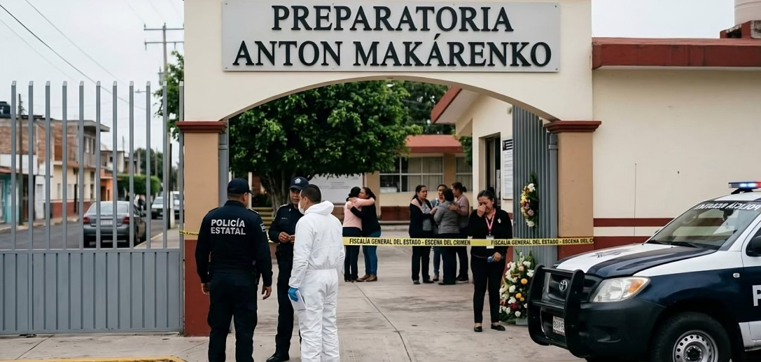 Alumno desata balacera en preparatoria de Michoacán