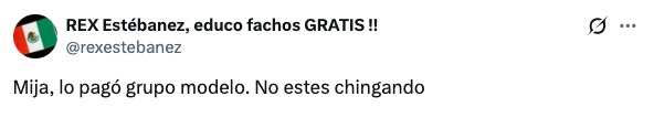 lo pagó Modelo