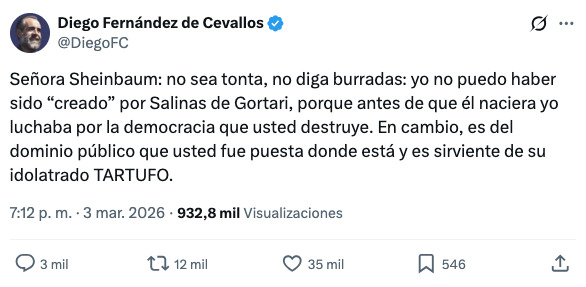 Morenistas defienden a Sheinbaum tras insultos de Cevallos