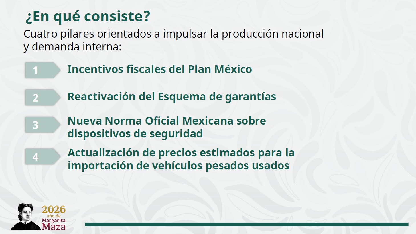 ¿En qué consiste el programa de renovación de vehículos pesados?