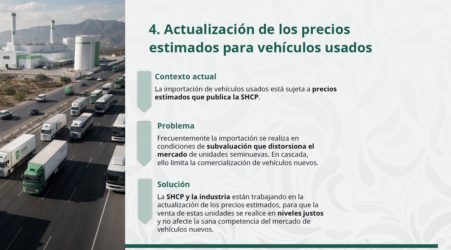 ¿En qué consiste el programa de renovación de vehículos pesados?