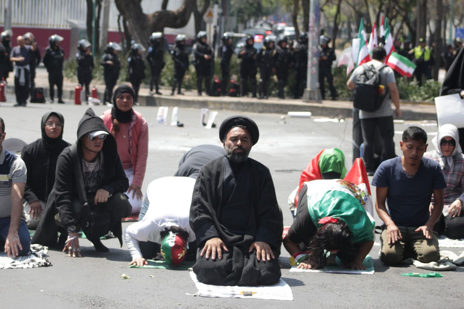 Protesta embajada EU México 