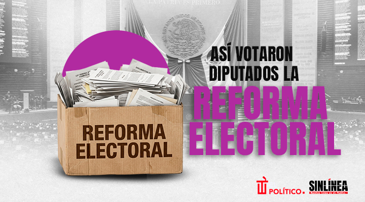 Diputados que votaron a favor y en contra de reforma electoral