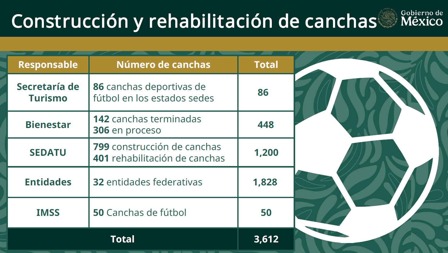 Gobierno presenta avances del Mundial Social