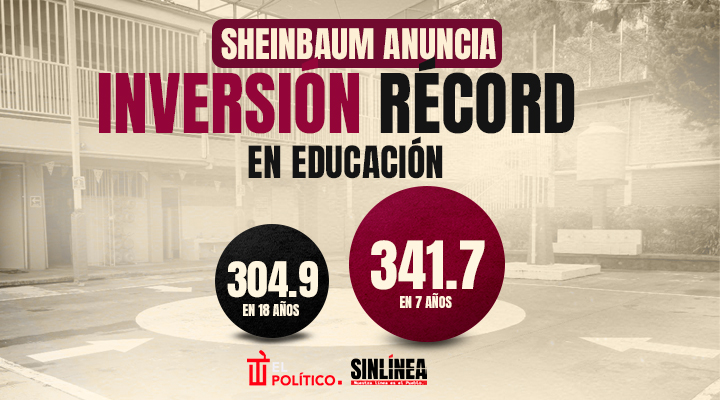 Sheinbaum: récord de inversión en educación