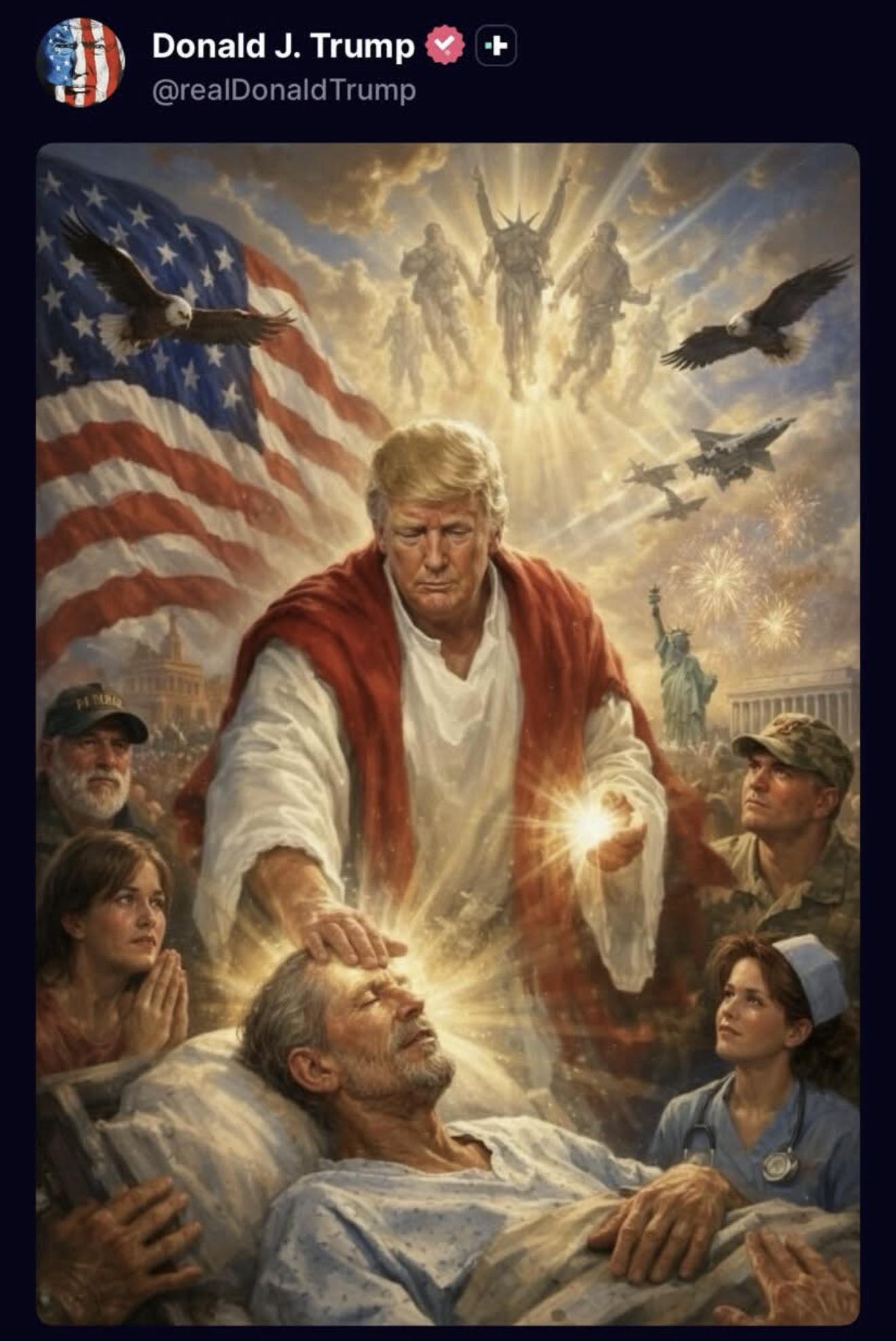 Donald Trump como Dios