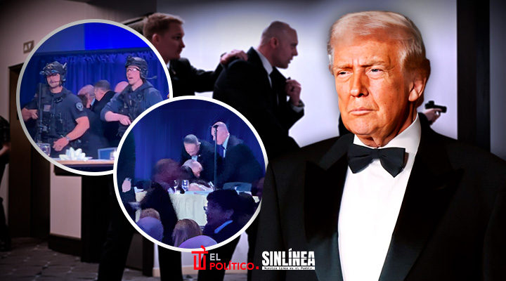 Evacuan a Trump de cena en la Casa Blanca tras disparos