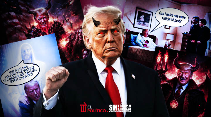 Seguidores de Trump lo llaman "anticristo" por imagen mostrándose como Jesús
