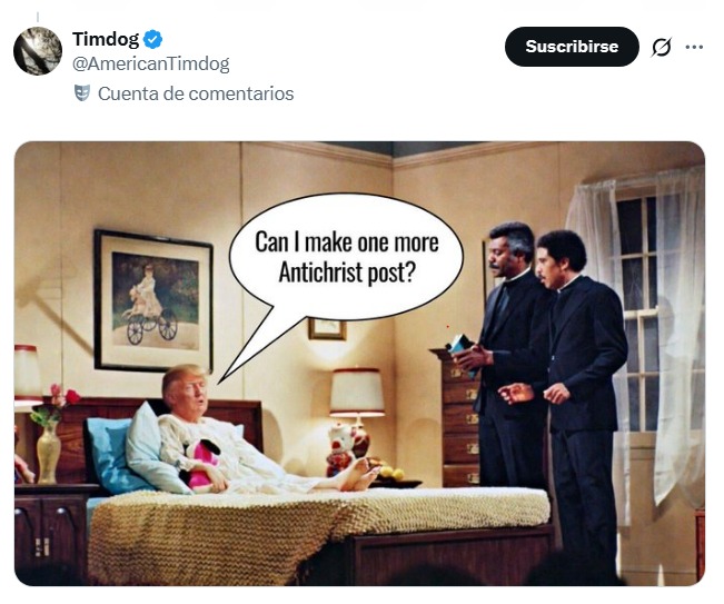 Fanáticos de Trump lo llaman anticristo por foto como Jesús