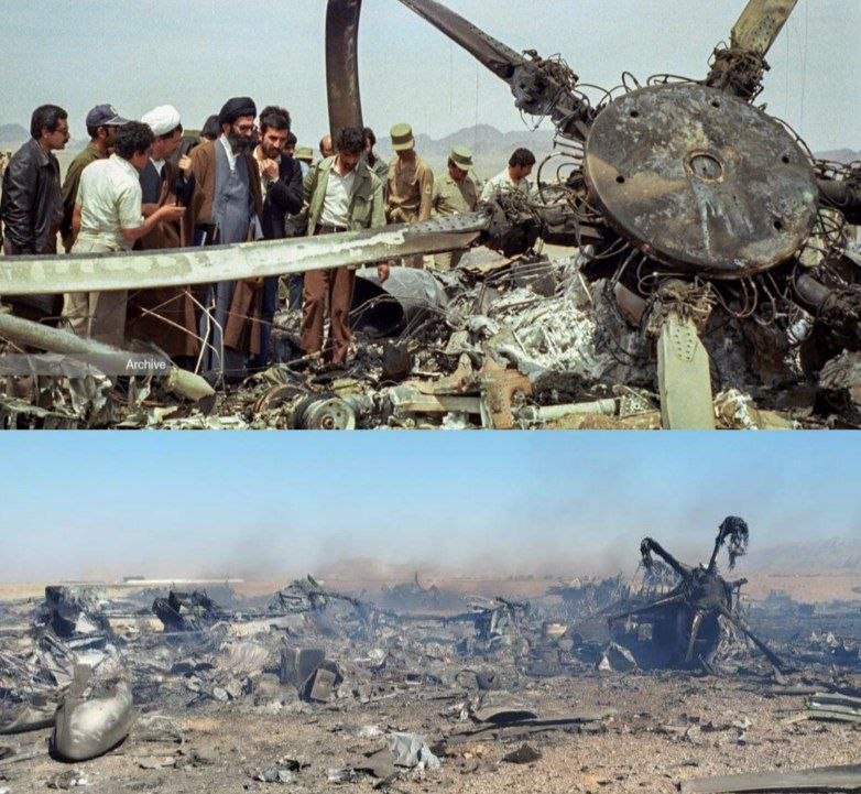 Irán comparte fotos de aviones destruidos