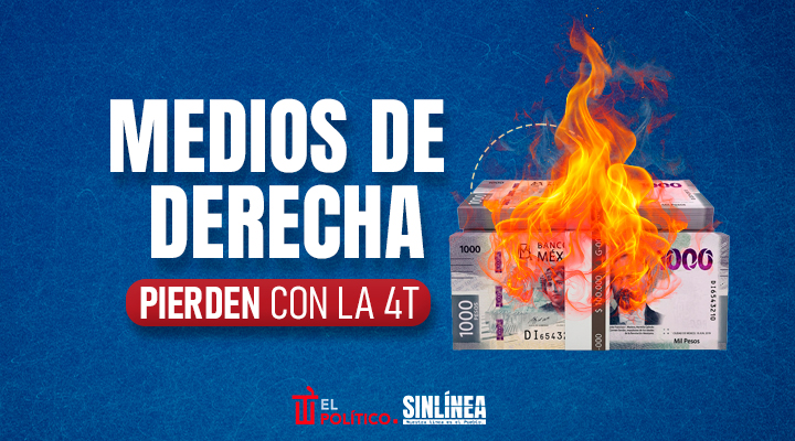 Medios de derecha pierden ingresos por la 4T