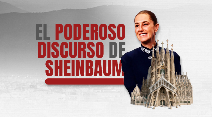 Poderoso discurso de Sheinbaum en Barcelona