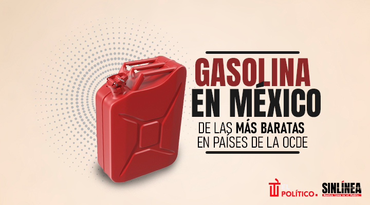 México entre países con la gasolina más barata de la OCDE